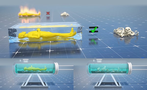 Nên thực hiện thủy táng bằng công nghệ để bảo vệ môi trường Nên thực hiện thủy táng bằng công nghệ để bảo vệ môi trường